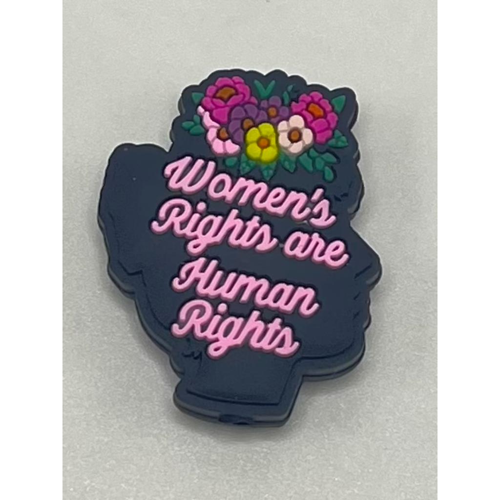 Women's Rights Are Human Rights Silicone Focal Beads