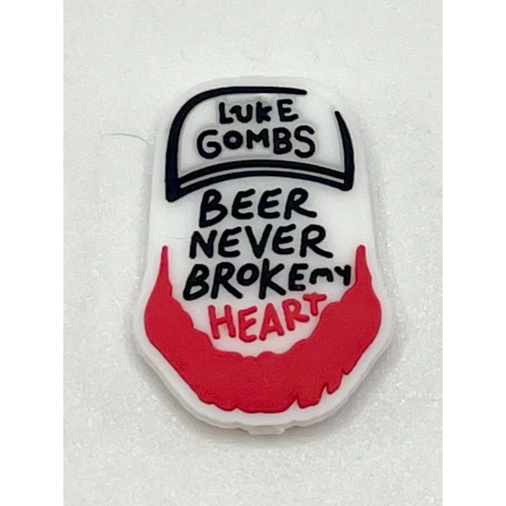 Luke Gombs Beer Never Broke My Heart Silicone Focal Beads
