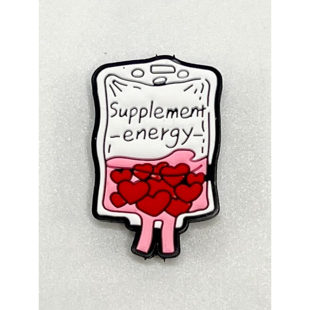 Supplement Energy with Red Heart Silicone Focal Beads