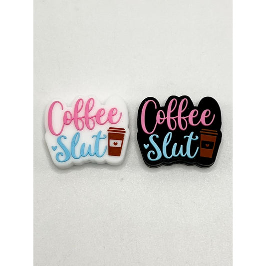 コーヒー スラット シリコン フォーカル ビーズ