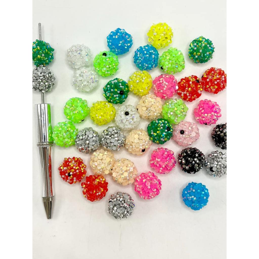 Small Pearl Sugar Acrylic Beads, 18mm, ZY