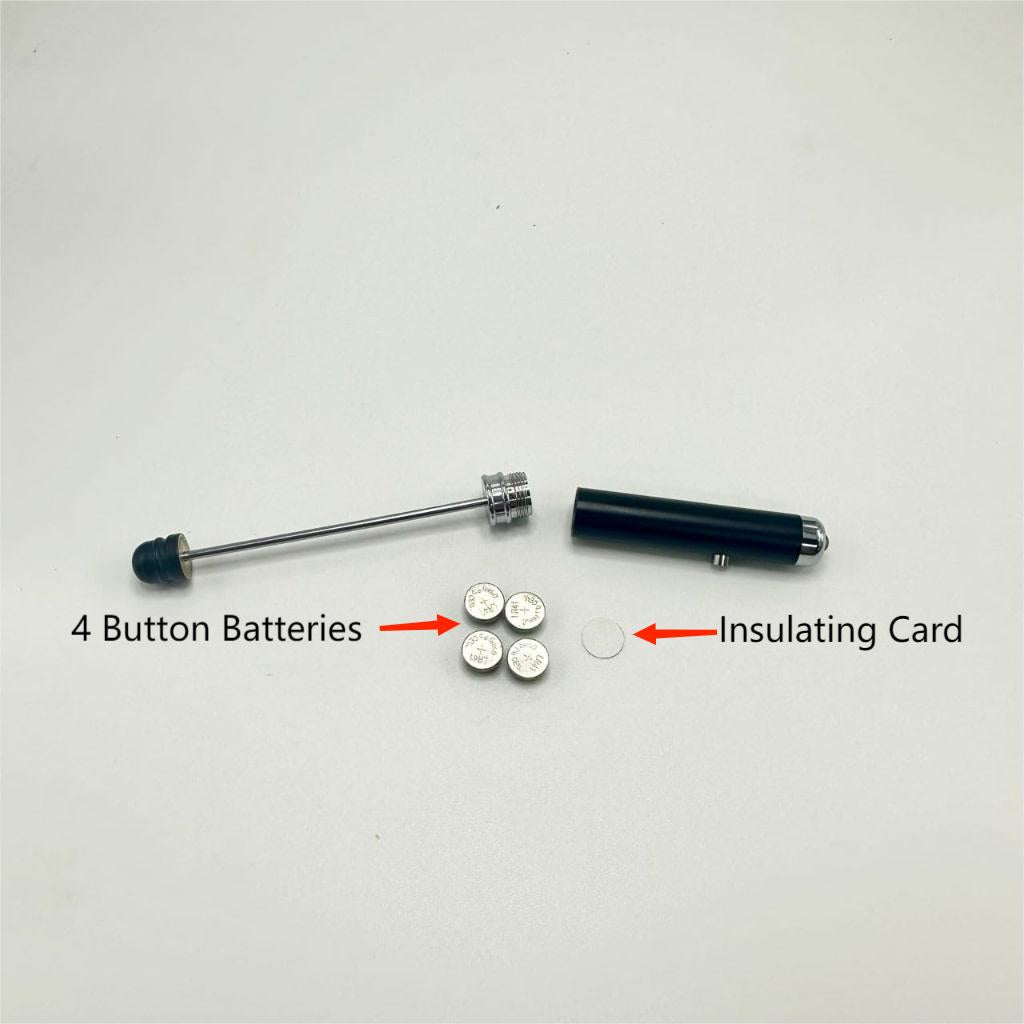 Metal Beadable Flashlight with Led Light, ''NOT A PEN'',  PLEASE READ DESCRIPTION