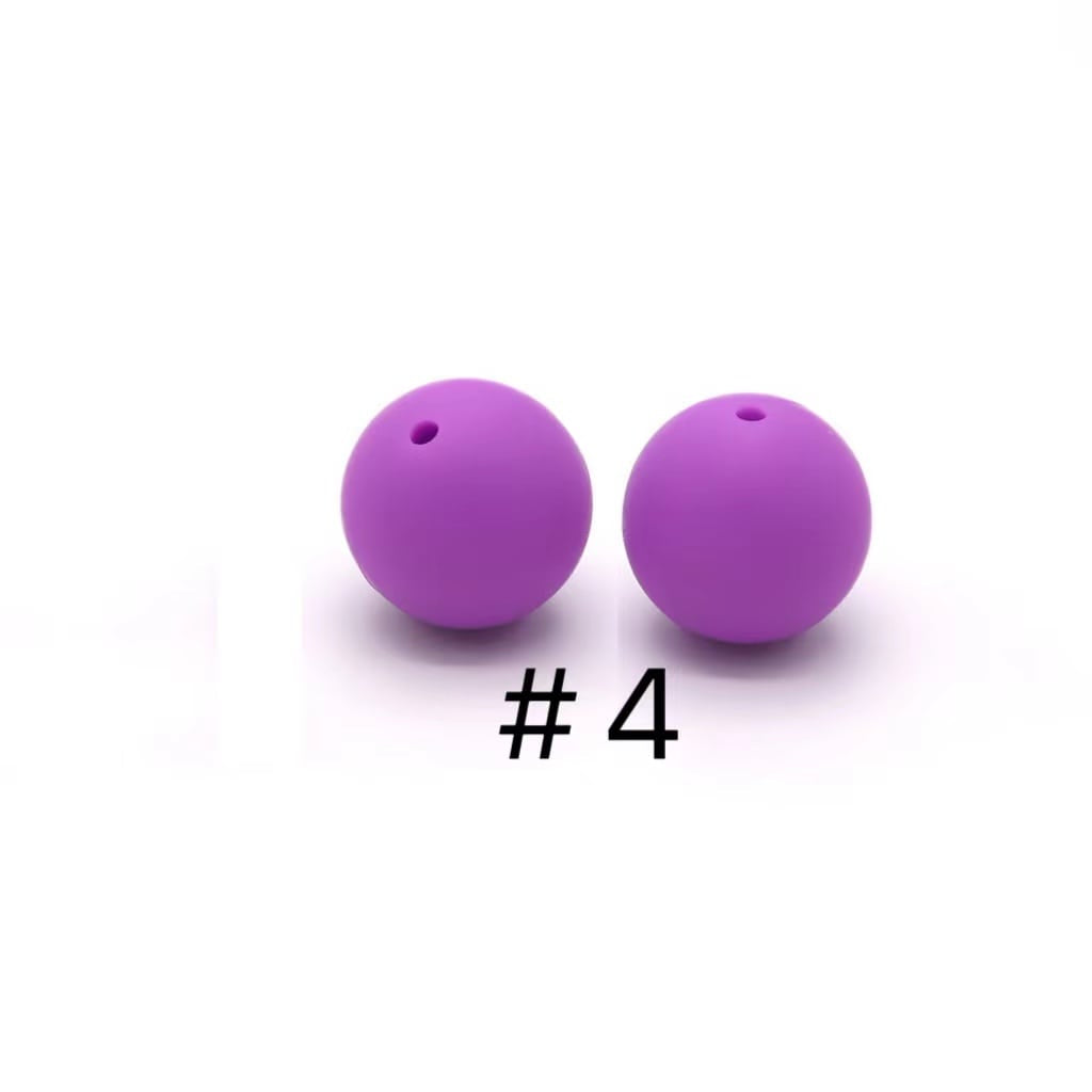 ソリッドカラーシリコンビーズ 19mm ラージ ビッグサイズ