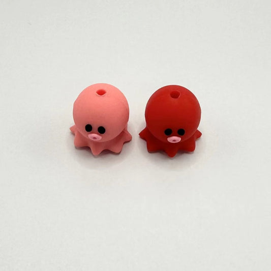 3Dの小さなかわいいタコのシリコンフォーカルビーズ