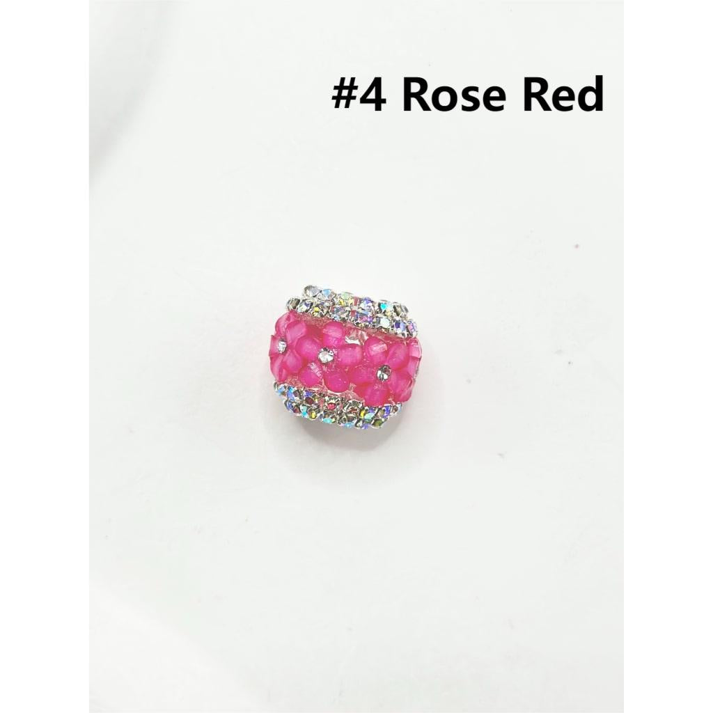 Keychain Beads, Fancy Clear Acrylic Beads for Keychains, 19*16MM