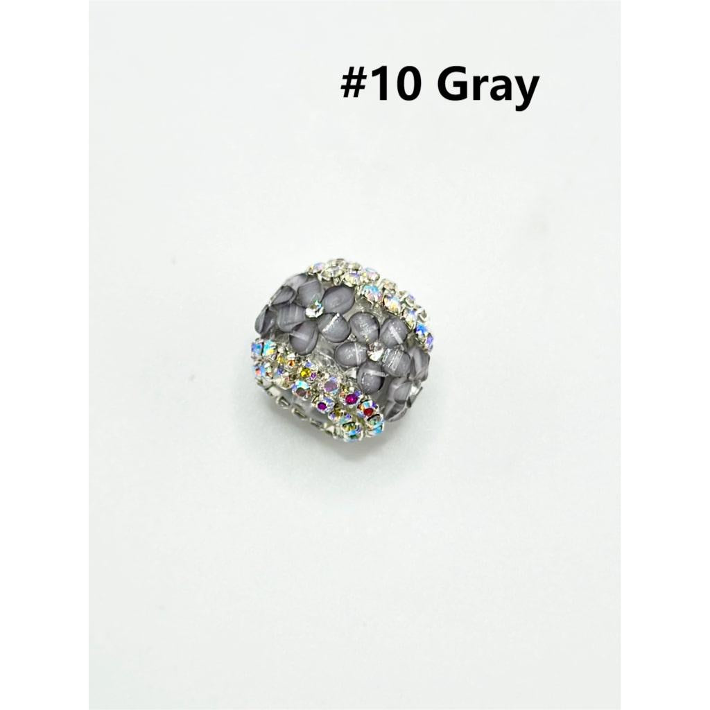 Keychain Beads, Fancy Clear Acrylic Beads for Keychains, 19*16MM