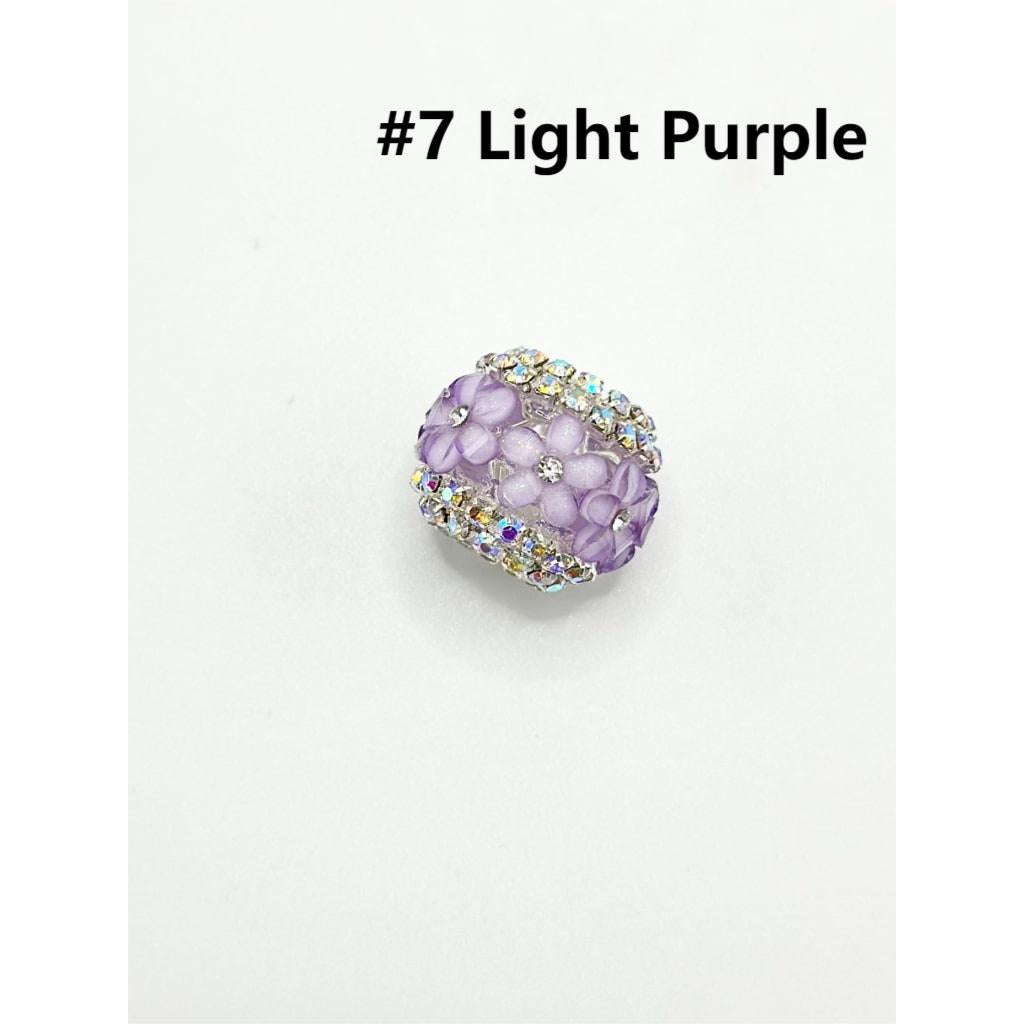Keychain Beads, Fancy Clear Acrylic Beads for Keychains, 19*16MM