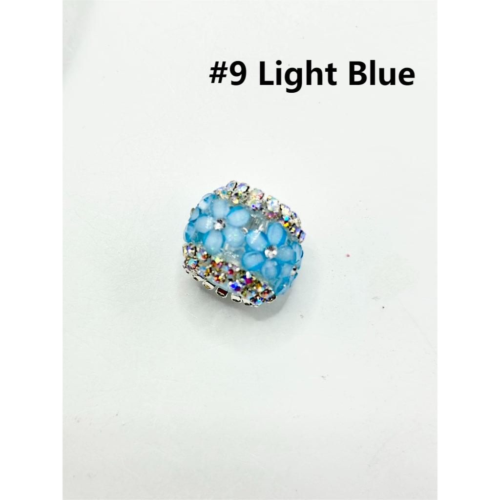 Keychain Beads, Fancy Clear Acrylic Beads for Keychains, 19*16MM