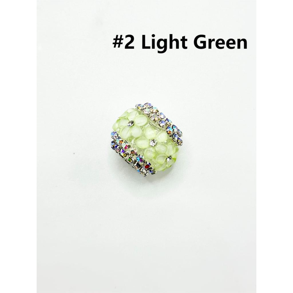 Keychain Beads, Fancy Clear Acrylic Beads for Keychains, 19*16MM