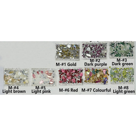 DIY Bling Bling Wraps Tapes with Small Cobblestone Pebble Cone Shape Rhinestone Clear Rhinestone Chain for Pen, Around 40*28MM, 78pcs in 1 Sheet, Please Read the Description