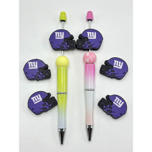 USA American Football Team New York Giants Helmet Sports Silicone Focal Beads，Please Read the Description