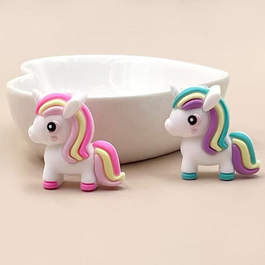 3D Little Cute Horse My Little Pon Silicone Focal Beads