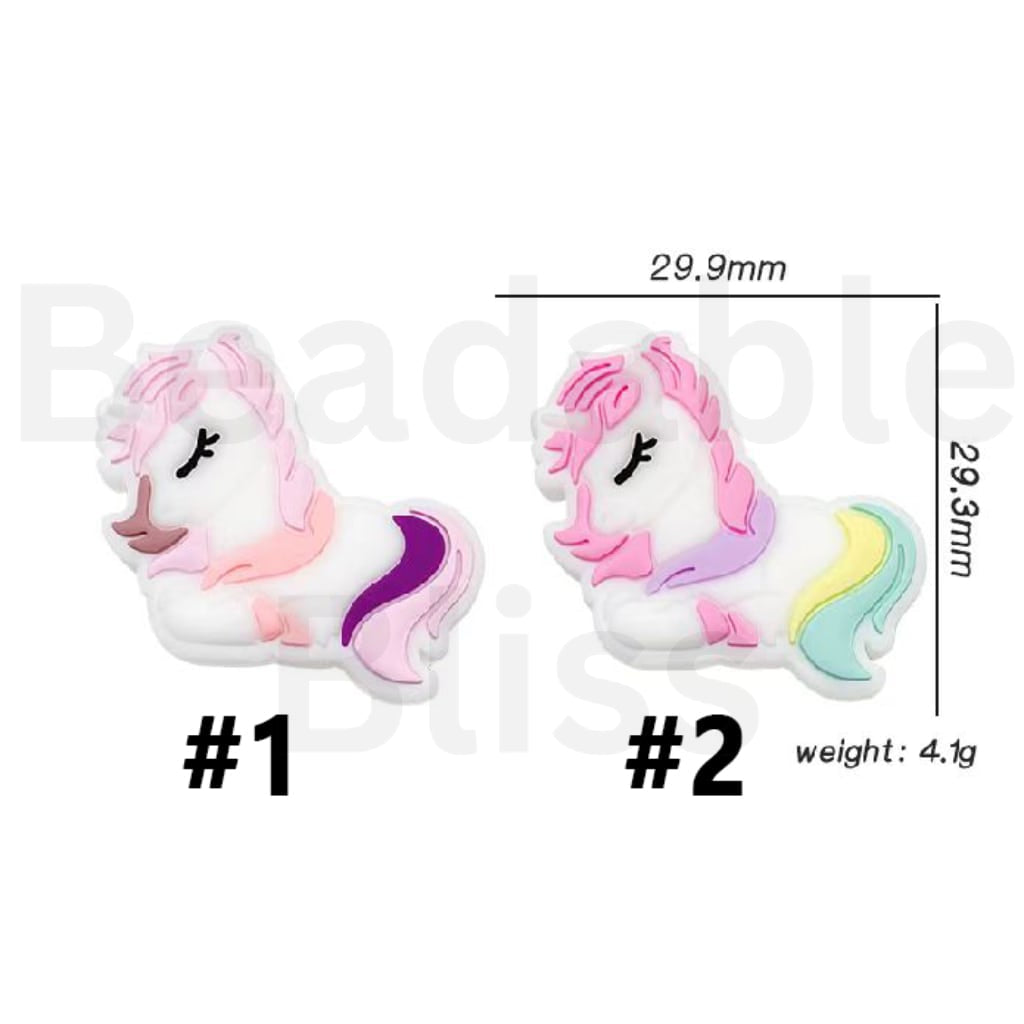 Mini Cute Little Pon Cartoon Silicone Focal Beads