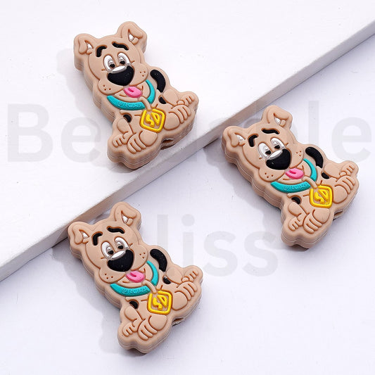 Cute Scoob Dog Silicone Focal Beads