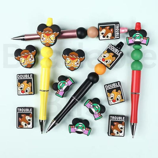 Cute Chipmunks Dal Chip Micki Wood Buzz Lightyea Toy Stor Cartoon Silicone Focal Beads