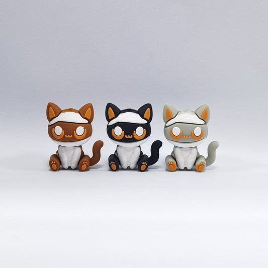 3D Little Cute Kitten Cat Silicone Focal Beads