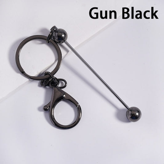Beadable Metal Keychains with Bar (Non-silicone beads may or may not fit these sticks. Please consider this before placing an order)
