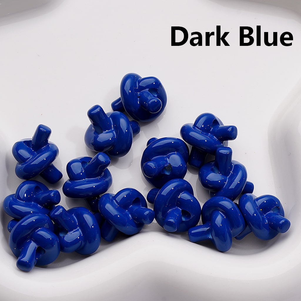 Cute Knot Tie Acrylic Beads in Solid Color, Around 15*17MM, (Single Color is available for 200pcs(Whole bag))