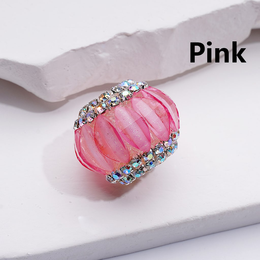 Halloween Multi-Color Pumpkin AB Rhinestones Chains Acrylic Beads, 21*17MM