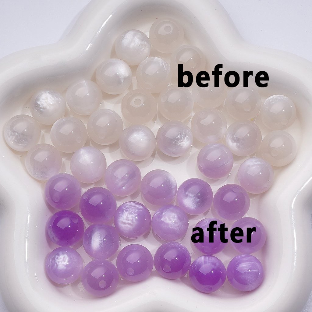 Light Variation Color Changing Round Acrylic Beads, 14MM