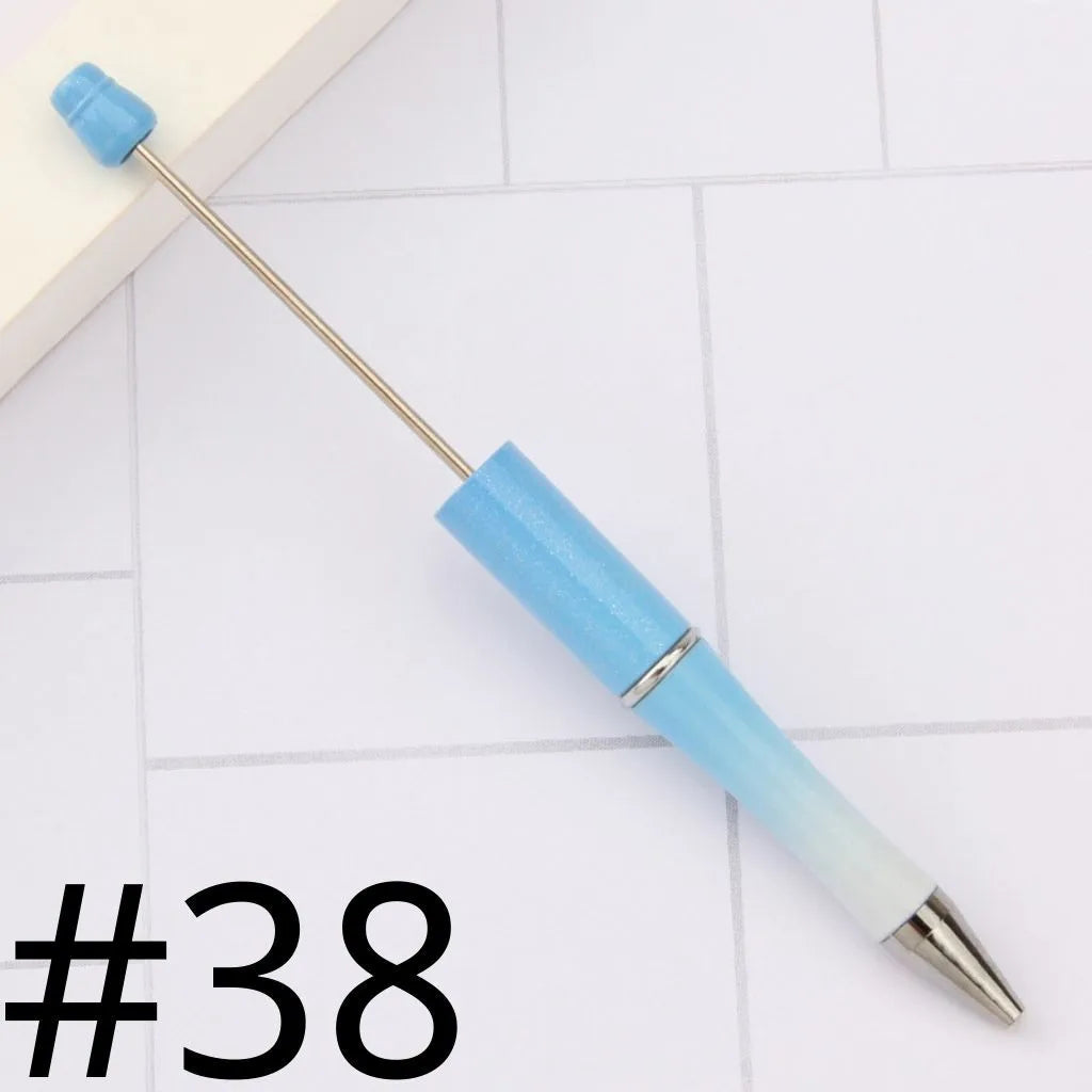 Plastic Beadable Pens | Beaded Pens in Solid, Ombre Gradient and Neon Colors, READ THE DESCRIPTION