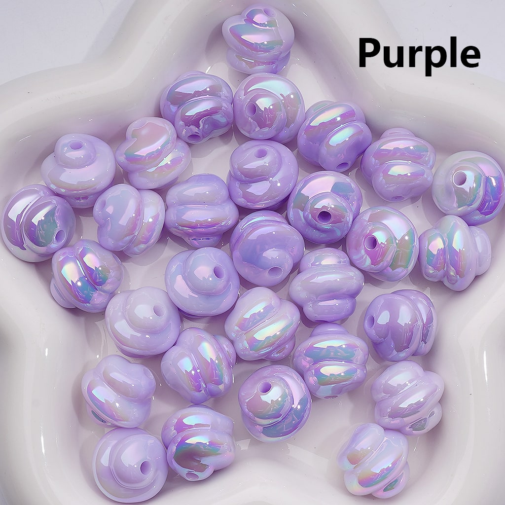 UV Coating Luminous Ice Cream Acrylic Bead， 17*17MM (Single Color is available for 200pcs(Whole bag))