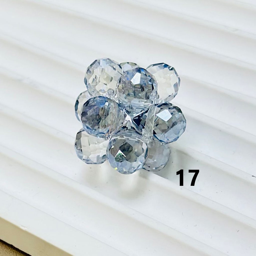 Blue gemstone ring on a white background

