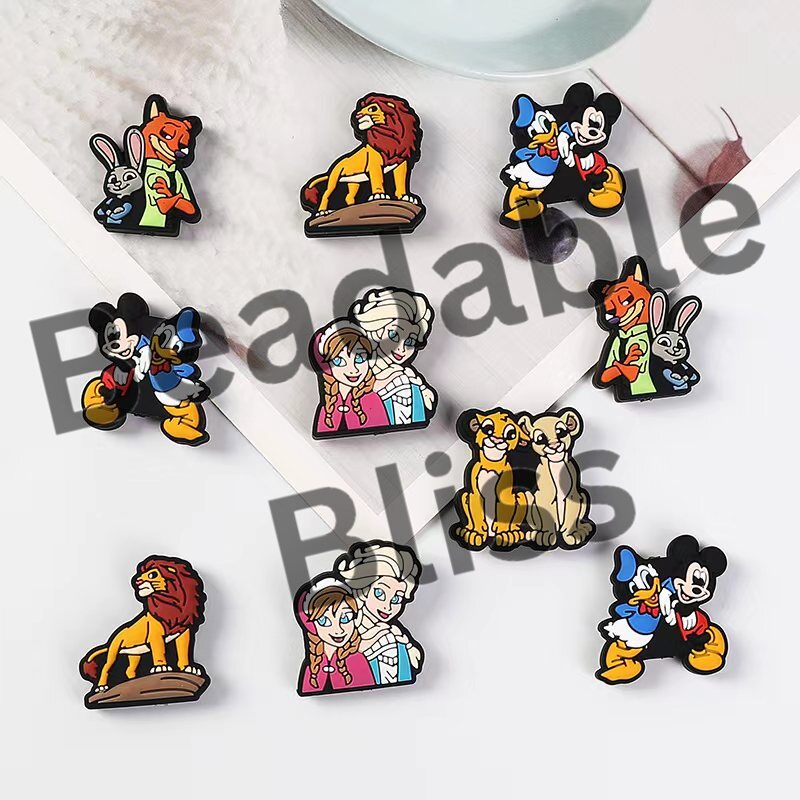 Silicone Focal Beads Beautiful Princess Animal Characters in Various Designs & Shapes