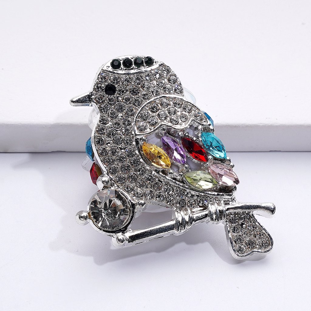 Bling Bling Fancy Gold Silver Gun Black Alloy Bird with Shiny Rhinestones White Pearls Cute Butterflies Flowers Snowflakes Clay Beads, Around 40*30*15MM