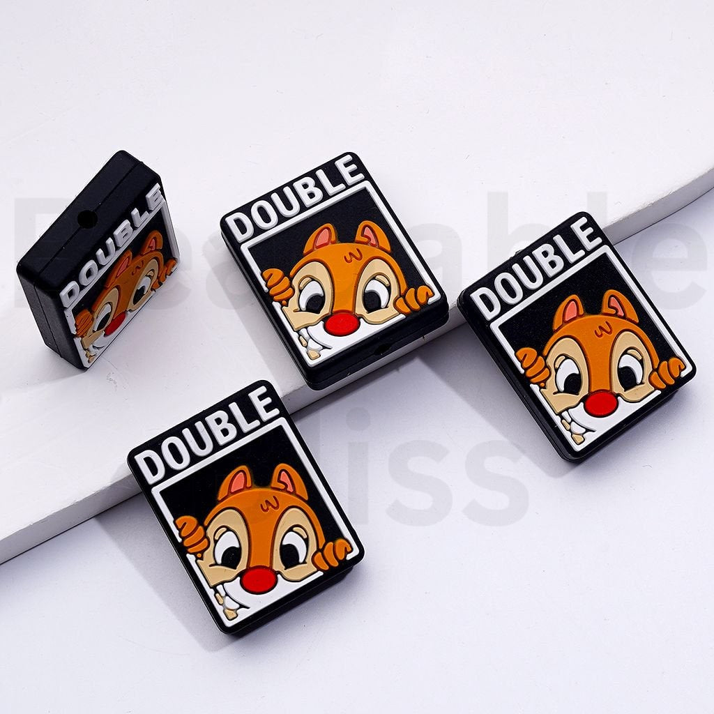Cute Chipmunks Dal Chip Micki Wood Buzz Lightyea Toy Stor Cartoon Silicone Focal Beads