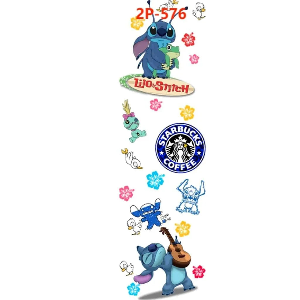 UV DTF Pen Wraps for Custom Pens, Sticker Decals, 111 mm by 32 mm (4.37'' by 1.25'')