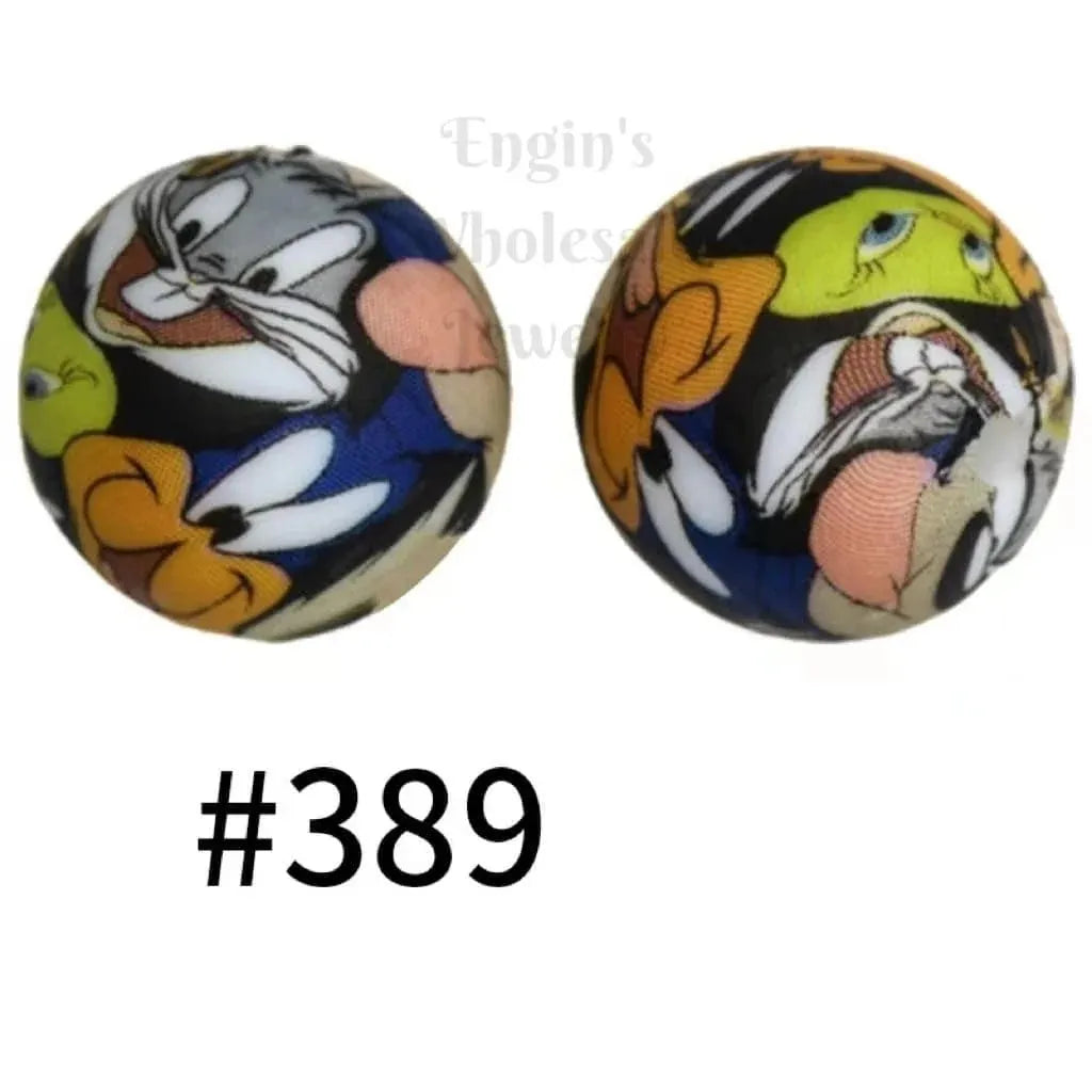 Printed Silicone Beads 15 mm