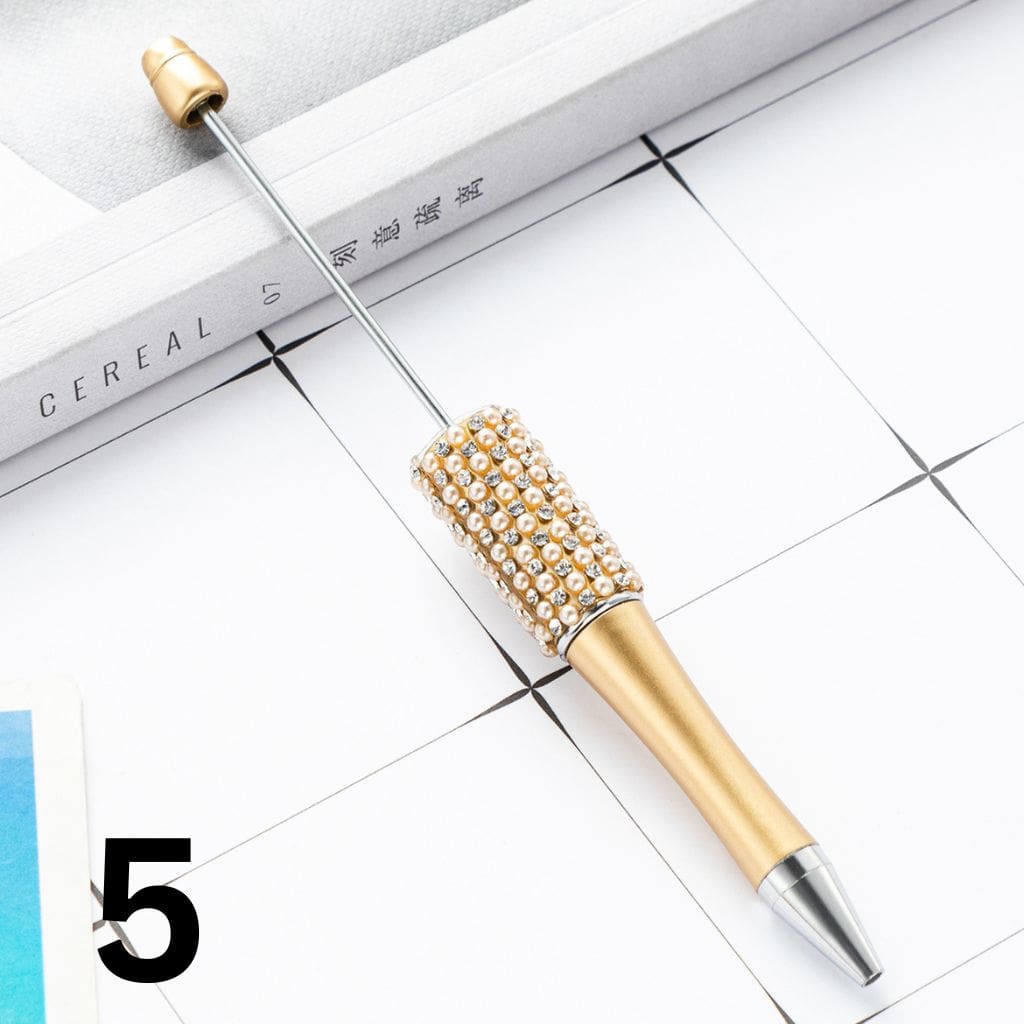 Beadable Pens in Solid Colors with Rhinestones and Flatback Pearls