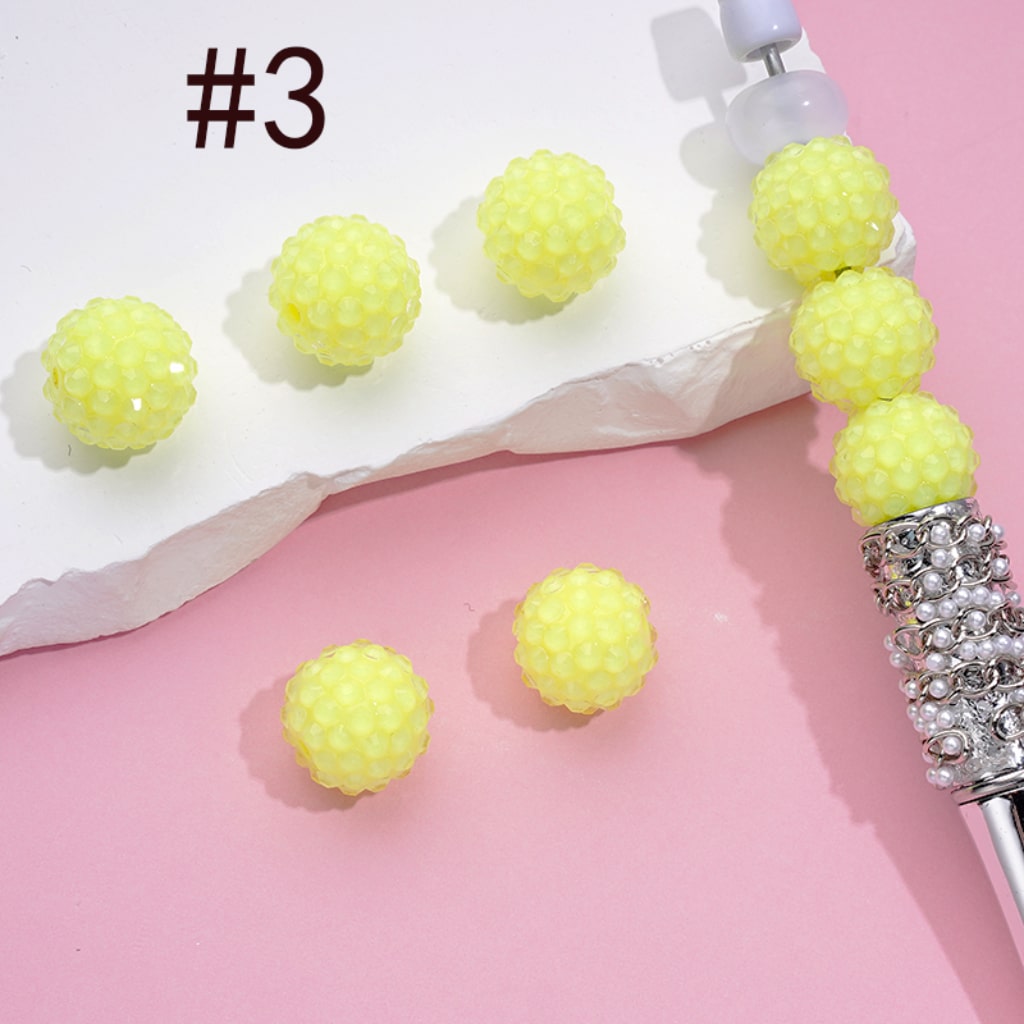 Acrylic Rhinestone Beads, Jelly Color Rhinestones, 16MM