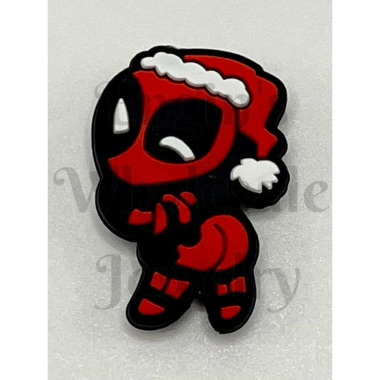 Cartoon Deadpoo Bitch Christmas Silicone Focal Beads