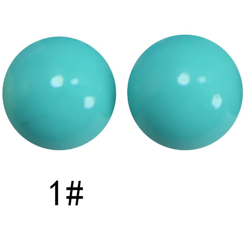 Extra Glossy Opal Silicone Beads, Solid Color, 15mm