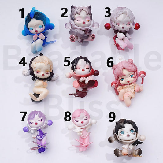 Cute Blind Box  Skullpand The Soun Pop Mar Series Figures Jewelry Accessories (No Hole)