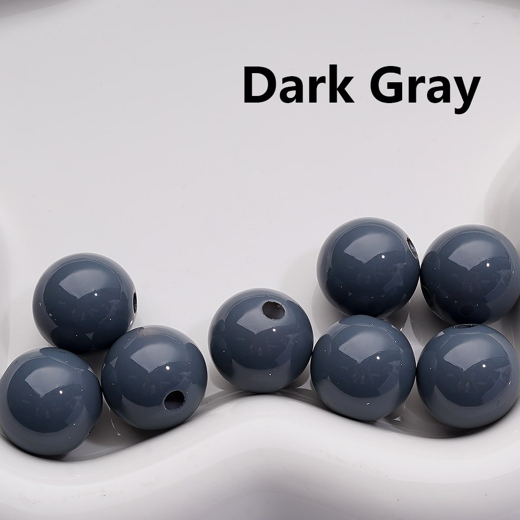 Stoving Varnish Solid Color Round Acrylic Beads, 16MM (Single Color is available for 200pcs(Whole bag))