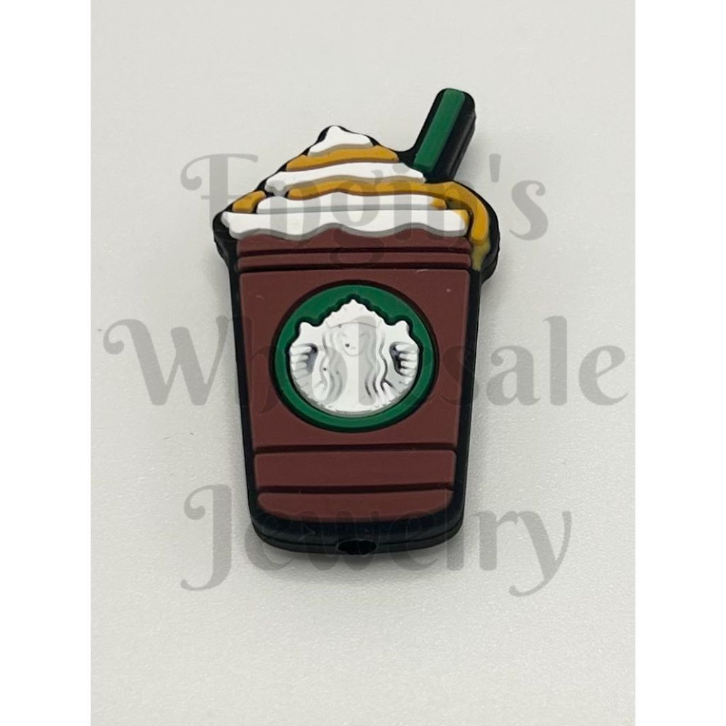 Starbuc Drink Smoothie Coffee Silicone Focal Beads