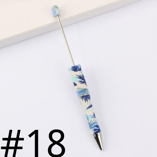 Palm Leaf Printed Beadable Pens Number 18