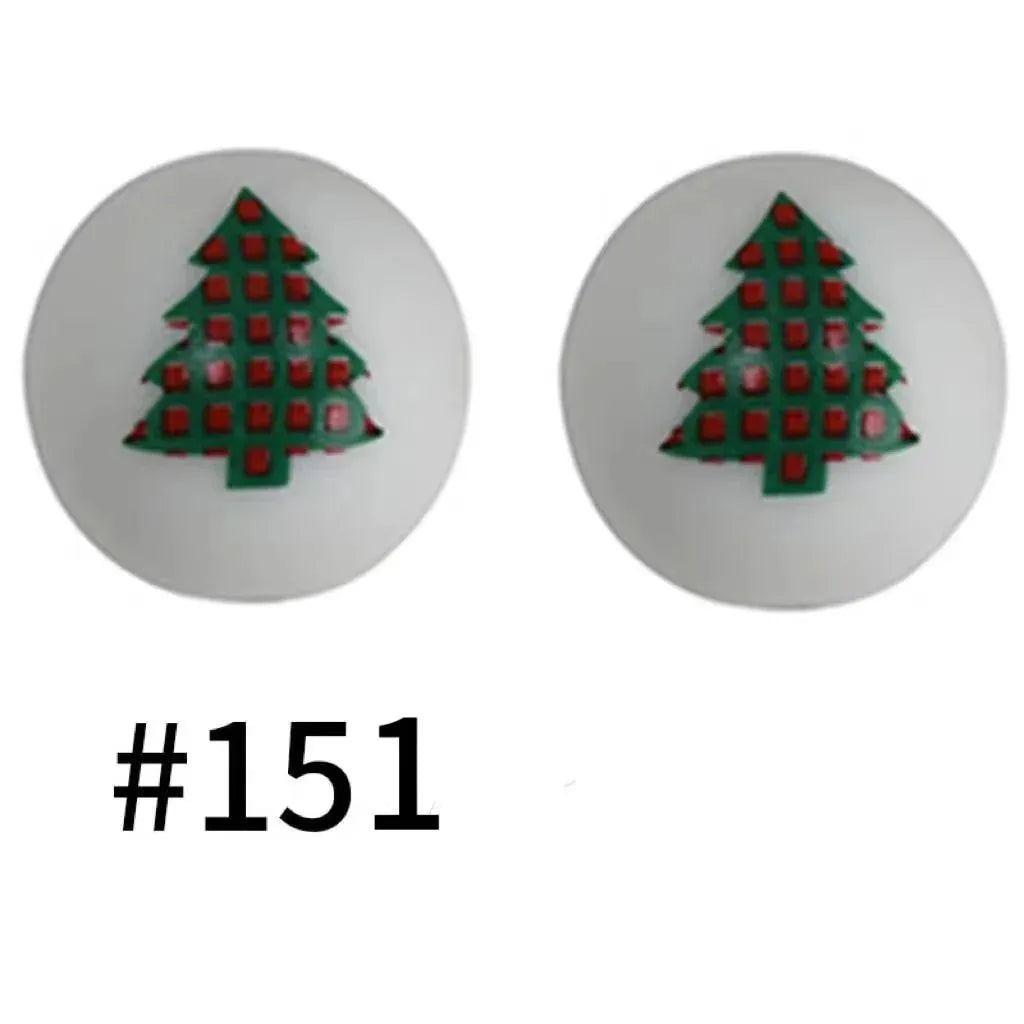 Printed Silicone Beads 15 mm