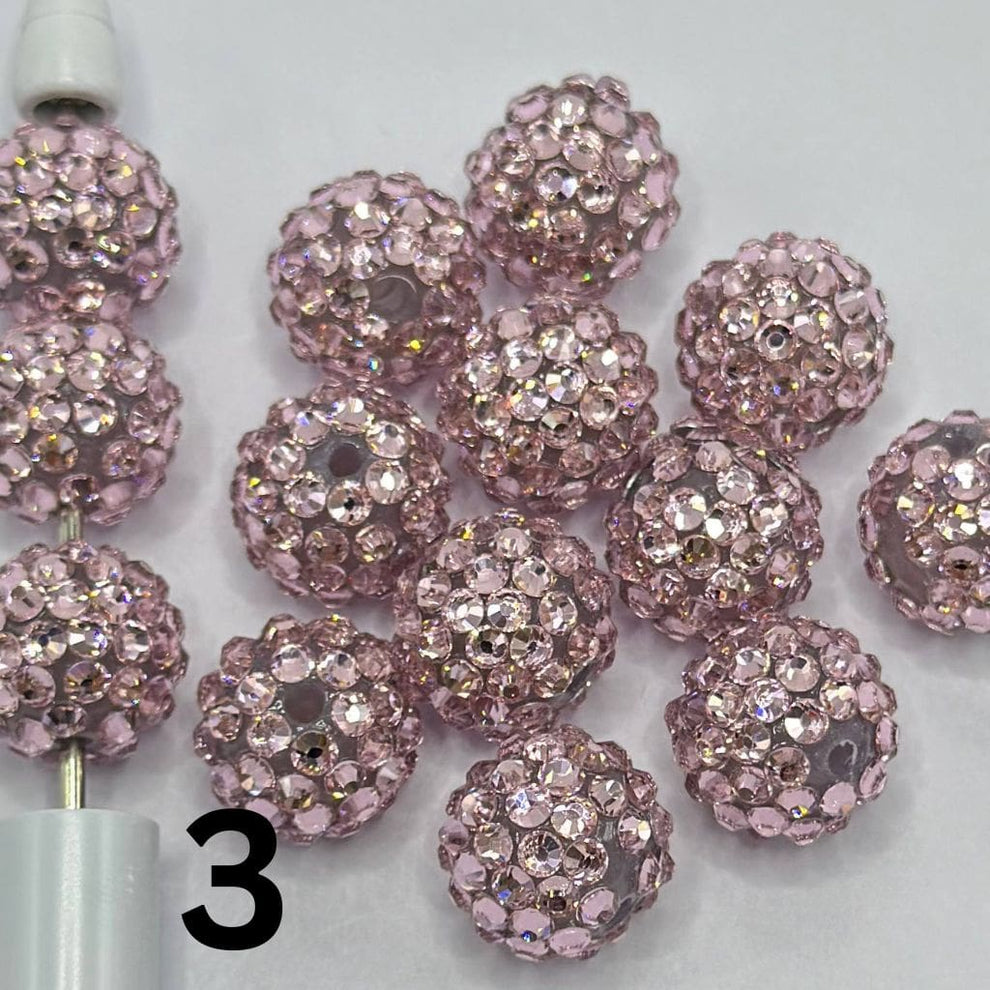 16mm Rhinestones Crystal Rhinestone Beads Glossy Shiny Clear Acrylic Beads 16mm ...