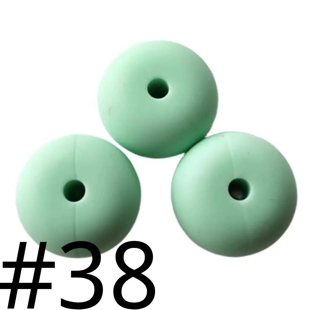 Silicone Wheel Beads  14mm