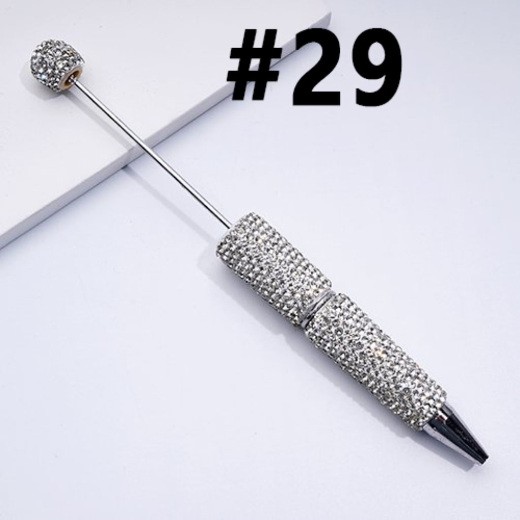 Beadable Rhinestones Pen, Bling Bling Style Fancy Beaded Pens