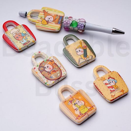We are Twinkl Twinkl Series Pop Mar Hand Bag Acrylic Beads, Around 50*38MM, Random Mix