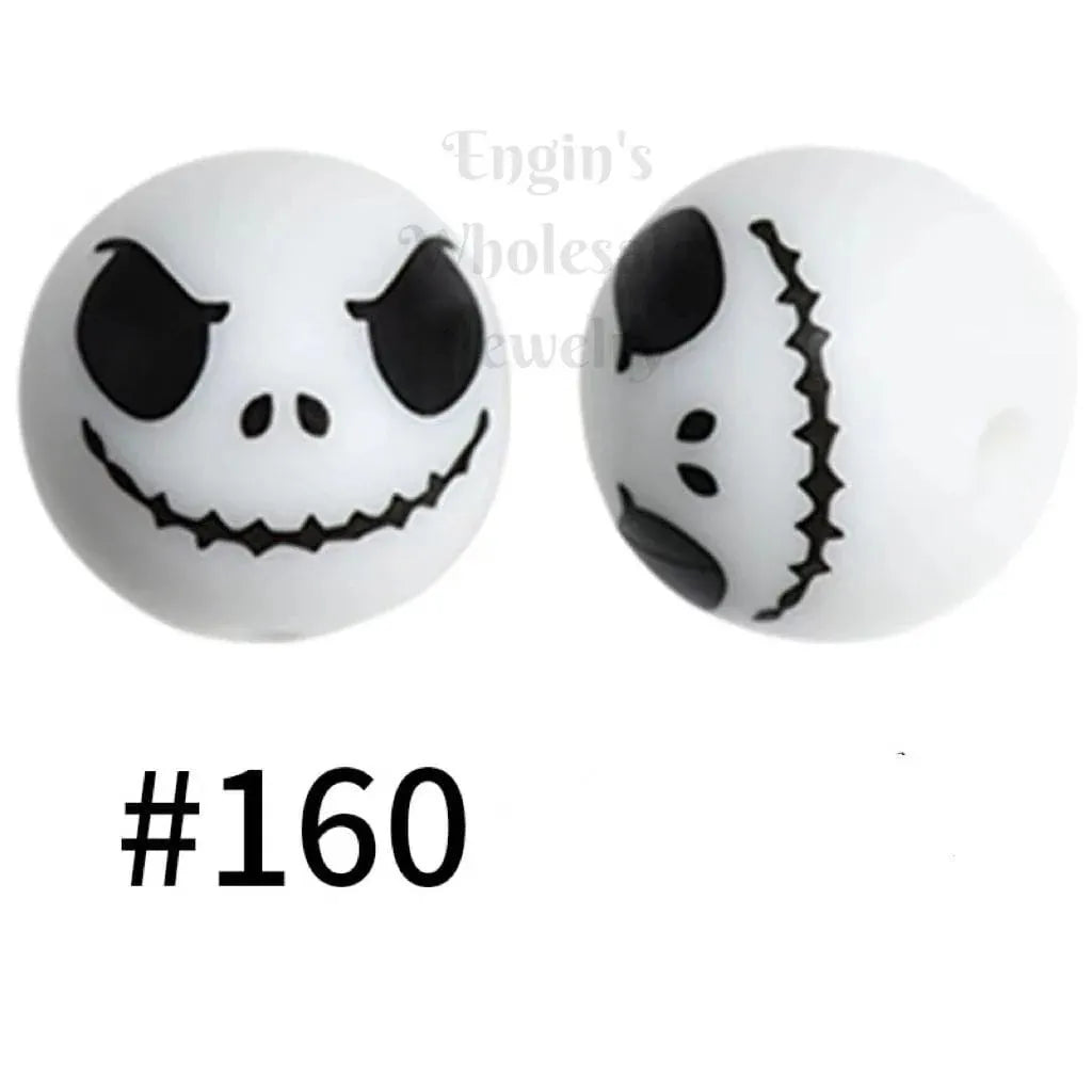 Printed Silicone Beads 15 mm