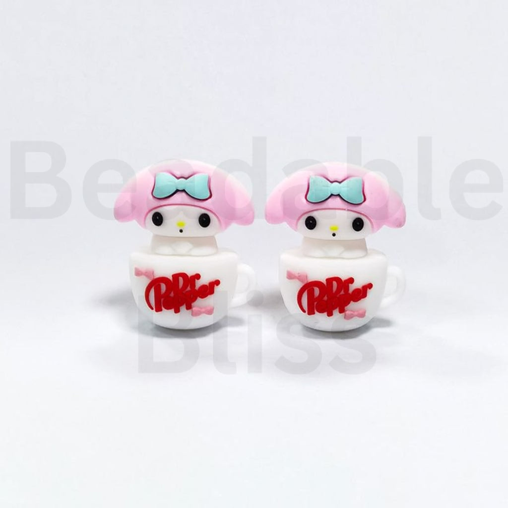 Cute Sanri Melod Sits on a Dr. Peppe Cup Silicone Focal Beads