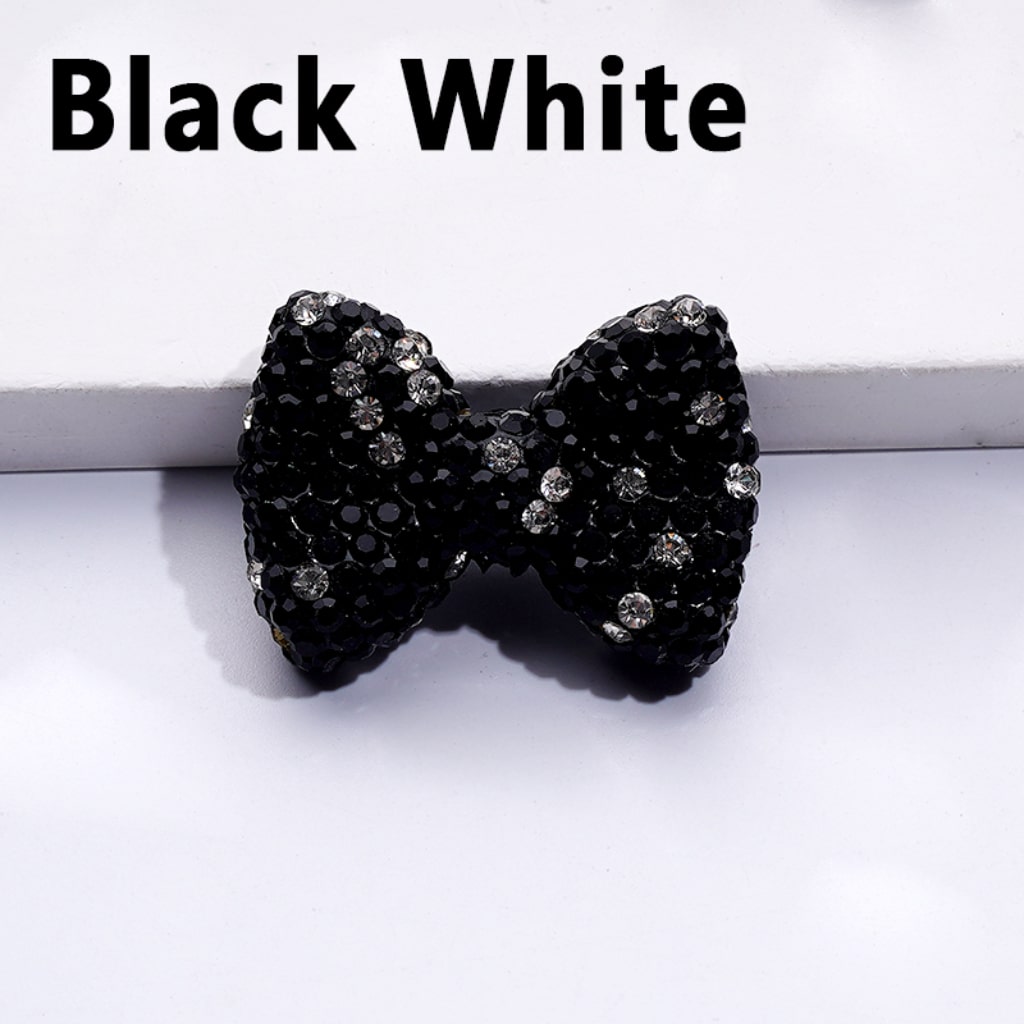 Bling Bling Multi-Color Bowknots Clay Beads with Shiny Rhinestones, 29*21MM