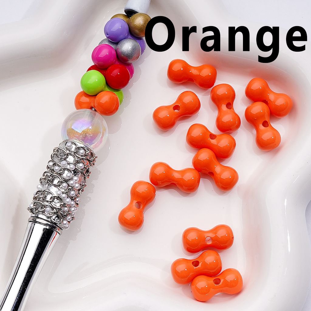 Multi-Color Mini Bone Shape Acrylic Beads, 8*16MM