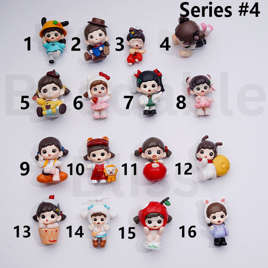 Cute Mini Blind Box Baby Zora Fruits Series  Figures Jewelry Accessories (No Hole)
